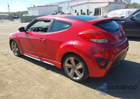 2013 Hyundai Veloster Turbo W/Black из США, поврежденный, VIN KMHTC6AE2DU164913